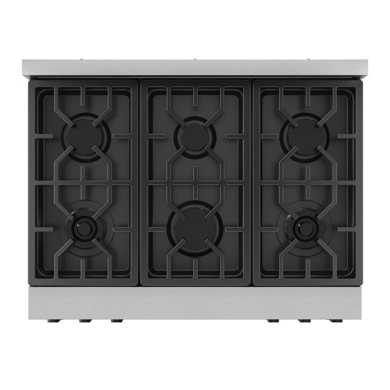 Thor Kitchen Gordon Ramsay 3-Piece Appliance Package - 36-Inch Gas Range with Tilt Panel, 36-Inch Refrigerator, and Dishwasher in Stainless Steel with Black Trim