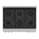 Gordon Ramsay by Thor Kitchen 36-Inch Professional Natural Gas Range with Tilt Panel Touch Control and 6.0 Cu. Ft. Self Clean Oven in Stainless Steel with Navy Blue Trim (RSG36-BLU)