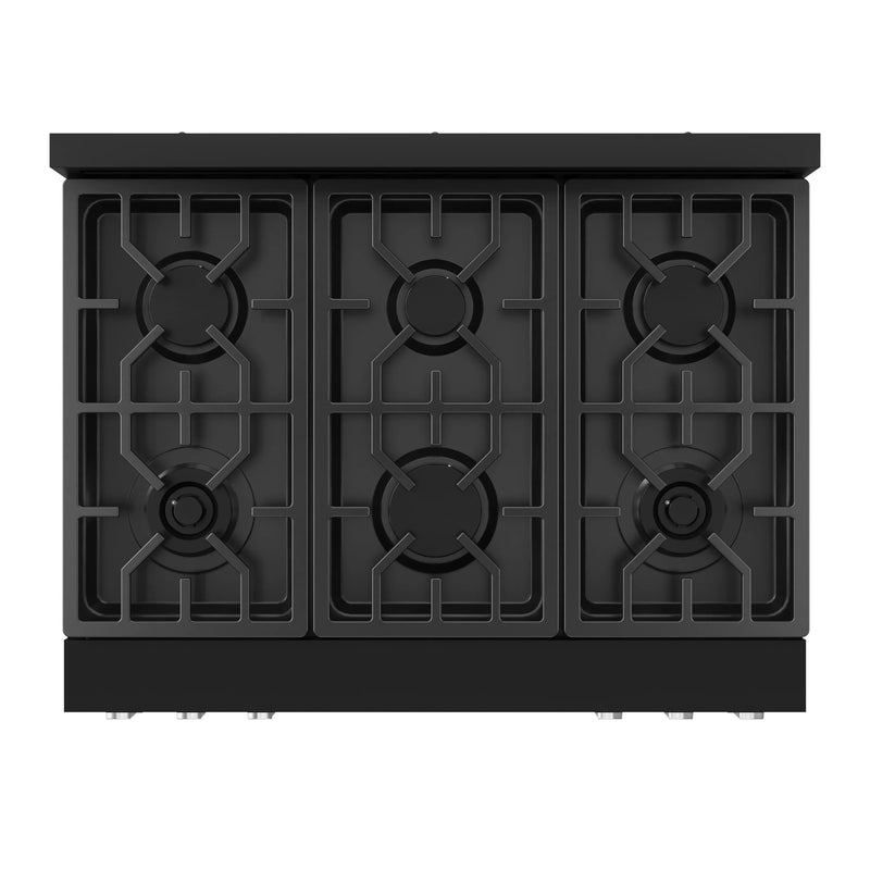 Thor Kitchen Gordon Ramsay 3-Piece Appliance Package - 36-Inch Gas Range with Tilt Panel, 36-Inch Refrigerator, and Dishwasher in Black with Stainless Steel Trim