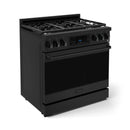 Gordon Ramsay by Thor Kitchen 36-Inch Professional Propane Gas Range with Tilt Panel Touch Control and 6.0 Cu. Ft. Self Clean Oven in Black (RSG36BLP)