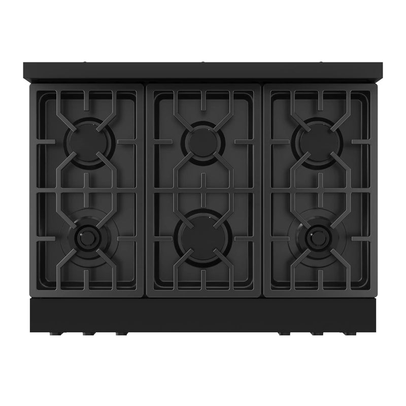 Thor Kitchen Gordon Ramsay Series 36-Inch Professional Gas Range with Tilt Panel Touch Control in Black (RSG36B)