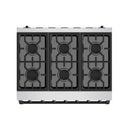 Gordon Ramsay by Thor Kitchen 36-inch Professional Natural Gas Range with Precision Knob in Stainless Steel and Black Trim (RSG36P-BLK)