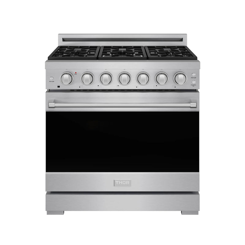 Thor Kitchen Gordon Ramsay 36-inch Professional Propane Gas Range in Stainless Steel (RSG36PLP)