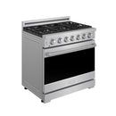 Gordon Ramsay by Thor Kitchen 36-inch Professional Natural Gas Range with Tilt Panel Touch Control and 6.0 Cu. Ft. Self Clean Oven in Stainless Steel (RSG36P)
