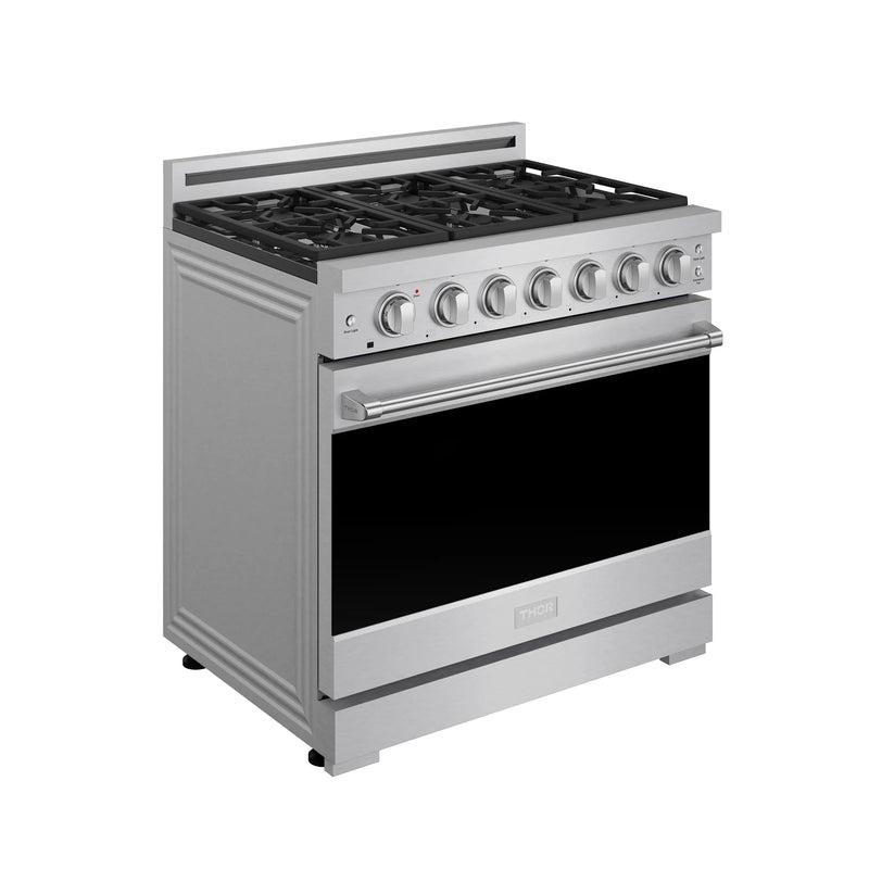 Thor Kitchen Gordon Ramsay 36-inch Professional Propane Gas Range in Stainless Steel (RSG36PLP)