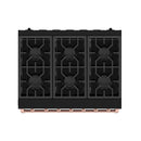 Gordon Ramsay by Thor Kitchen 36-inch Professional Natural Gas Range with Precision Knob in Black and Rose Gold Trim (RSG36PB-RSG)