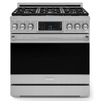 Gordon Ramsay by Thor Kitchen 36-Inch Professional Natural Gas Range with Tilt Panel Touch Control and 6.0 Cu. Ft. Self Clean Oven in Stainless Steel (RSG36)