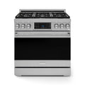Gordon Ramsay by Thor Kitchen 36-Inch Professional Propane Gas Range with Tilt Panel Touch Control and 6.0 Cu. Ft. Self Clean Oven in Stainless Steel (RSG36LP)