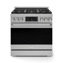 Gordon Ramsay by Thor Kitchen 3-Piece Appliance Package - 36-Inch Gas Range with Tilt Panel, 36-Inch Refrigerator, and Dishwasher in Stainless Steel