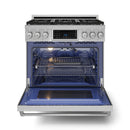 Gordon Ramsay by Thor Kitchen 36-Inch Professional Propane Gas Range with Tilt Panel Touch Control and 6.0 Cu. Ft. Self Clean Oven in Stainless Steel (RSG36LP)