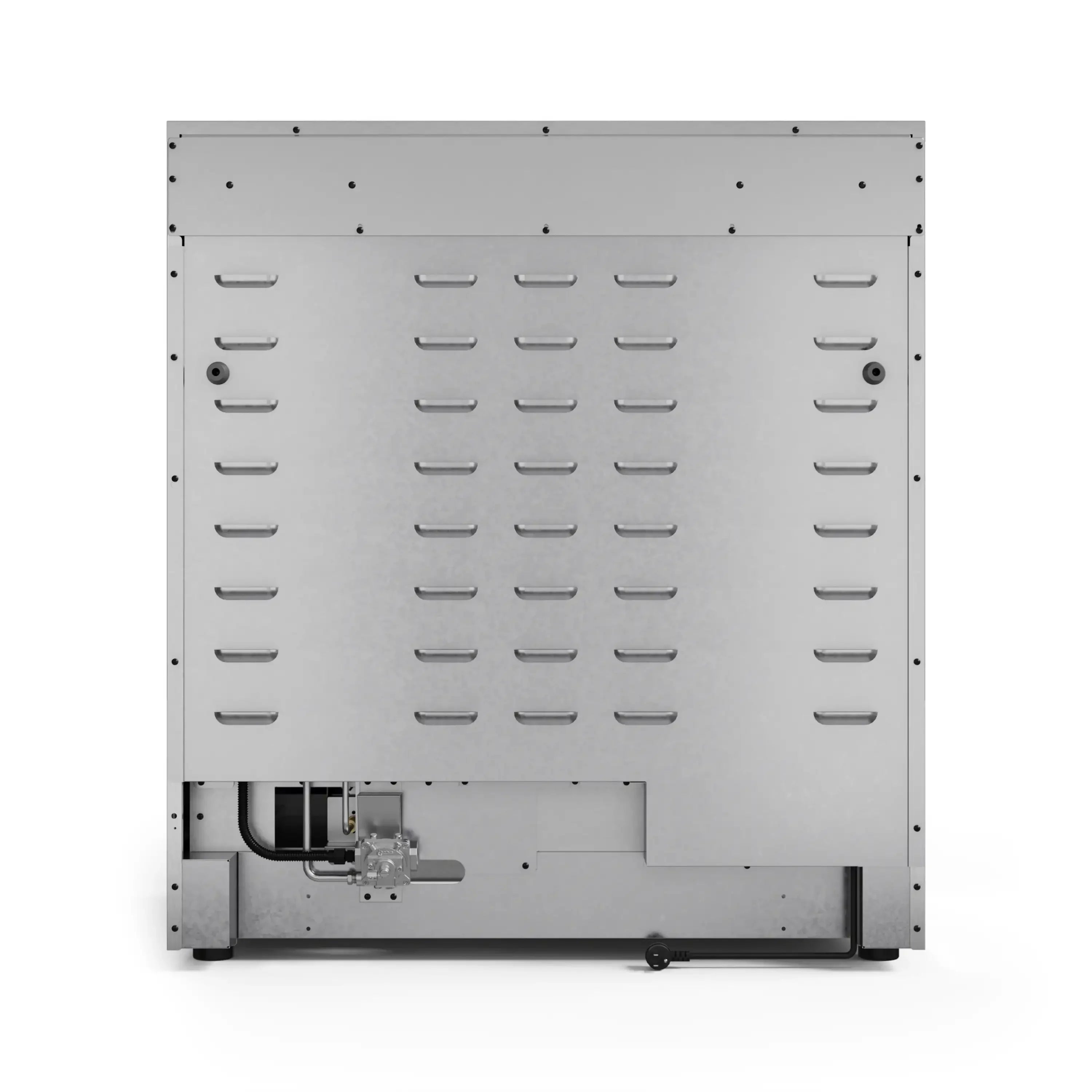 36-inch gas range cooktop panel with burner grates and control layout