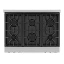 Gordon Ramsay by Thor Kitchen 3-Piece Appliance Package - 36-Inch Propane Gas Range, Tilt Panel, 36-Inch Refrigerator, and Dishwasher in Stainless Steel