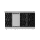 Gordon Ramsay by Thor Kitchen 48-Inch Professional Natural Gas Range with 6.8 Cu. Ft. Double Oven in Stainless Steel with Black Trim (RSG48E-BLK)
