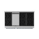 Gordon Ramsay by Thor Kitchen 48-Inch Professional Natural Gas Range with 6.8 Cu. Ft. Double Oven in Stainless Steel with Blue Trim (RSG48E-BLU)