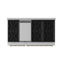 Gordon Ramsay by Thor Kitchen 4-Piece Appliance Package -  48-Inch Natural Gas Range, Wall Mount Range Hood, 36-Inch French Door Refrigerator, and Dishwasher in Stainless Steel with Bronze Trim