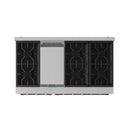 Gordon Ramsay by Thor Kitchen 3-Piece Appliance Package - 48-Inch Gas Range with Double Oven, 36-Inch Refrigerator, and Dishwasher in Stainless Steel with Bronze Trim