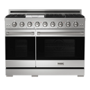 Gordon Ramsay by Thor Kitchen 48-Inch Professional Natural Gas Range with 6.8 Cu. Ft. Double Oven in Stainless Steel (RSG48E)