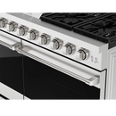 Gordon Ramsay by Thor Kitchen 4-Piece Appliance Package -  48-Inch Propane Gas Range, Wall Mount Range Hood, 36-Inch French Door Refrigerator, and Dishwasher in Stainless Steel