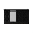Gordon Ramsay by Thor Kitchen 4-Piece Appliance Package -  48-Inch Natural Gas Range, Wall Mount Range Hood, 36-Inch French Door Refrigerator, and Dishwasher in Black with Blue Trim