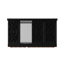Gordon Ramsay by Thor Kitchen 4-Piece Appliance Package -  48-Inch Propane Gas Range, Wall Mount Range Hood, 36-Inch French Door Refrigerator, and Dishwasher in Black with Rose Gold Trim