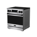 Gordon Ramsay by Thor Kitchen 30-Inch Professional Induction Range with Tilt Panel Touch Control in Stainless Steel with Black Trim (RSI30-BLK)