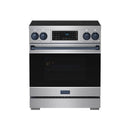 Gordon Ramsay by Thor Kitchen 30-Inch Professional Induction Range with Tilt Panel Touch Control in Stainless Steel with Blue Trim (RSI30-BLU)
