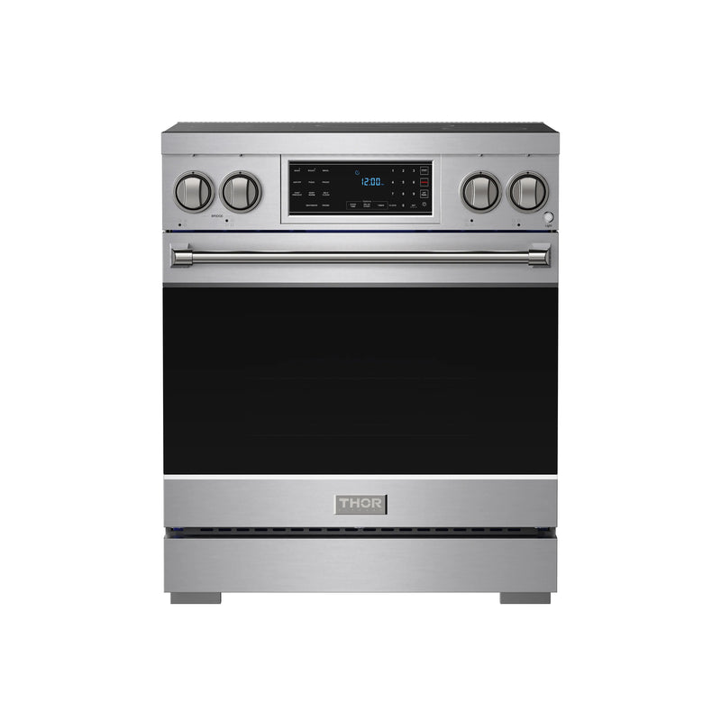 Thor Kitchen Gordon Ramsay 30-inch PRO Style Smooth Glass Top Induction Range in Stainless Steel (RSI30)