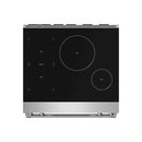 Gordon Ramsay by Thor Kitchen 30-inch PRO Style Smooth Glass Top Induction Range and 4.55 Cu. Ft. Oven with Air Fryer and Self Clean in Stainless Steel (RSI30)
