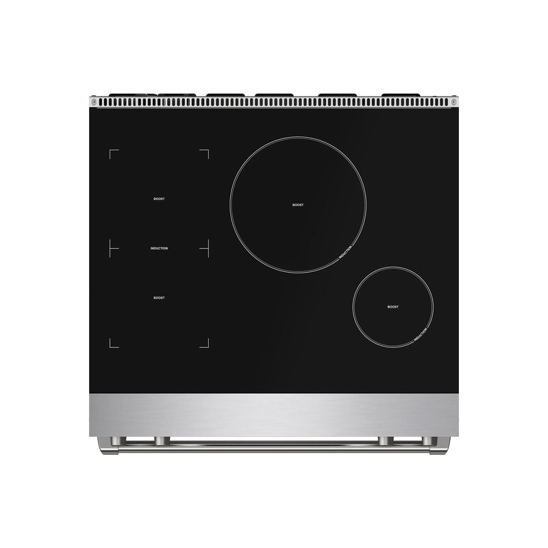 Thor Kitchen Gordon Ramsay 30-inch PRO Style Smooth Glass Top Induction Range in Stainless Steel (RSI30)