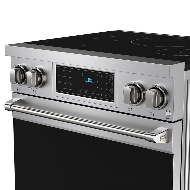 Thor Kitchen Gordon Ramsay 30-inch PRO Style Smooth Glass Top Induction Range in Stainless Steel (RSI30)