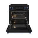 Gordon Ramsay by Thor Kitchen 30-Inch Professional Induction Range with Tilt Panel Touch Control in Black with Blue Trim (RSI30B-BLU)