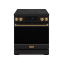 Gordon Ramsay by Thor Kitchen 30-Inch Professional Induction Range with Tilt Panel Touch Control in Black with Bronze Trim (RSI30B-BRZ)