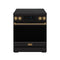 Gordon Ramsay by Thor Kitchen 30-Inch Professional Induction Range with Tilt Panel Touch Control in Black with Bronze Trim (RSI30B-BRZ)