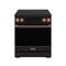 Gordon Ramsay by Thor Kitchen 30-Inch Professional Induction Range with Tilt Panel Touch Control in Black with Rose Gold Trim (RSI30B-RSG)