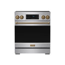 Gordon Ramsay by Thor Kitchen 30-Inch Professional Induction Range with Tilt Panel Touch Control in Stainless Steel with Bronze (Trim RSI30-BRZ)