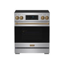 Gordon Ramsay by Thor Kitchen 30-Inch Professional Induction Range with Tilt Panel Touch Control in Stainless Steel with Bronze (Trim RSI30-BRZ)