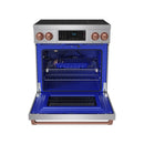 Gordon Ramsay by Thor Kitchen 30-Inch Professional Induction Range with Tilt Panel Touch Control in Stainless Steel with Rose Gold Trim (RSI30-RSG)