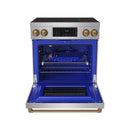 Gordon Ramsay by Thor Kitchen 30-Inch Professional Induction Range with Tilt Panel Touch Control in Stainless Steel with Bronze (Trim RSI30-BRZ)