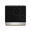 Gordon Ramsay by Thor Kitchen 30-Inch Professional Induction Range with Tilt Panel Touch Control in Stainless Steel with Bronze (Trim RSI30-BRZ)