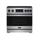 Gordon Ramsay by Thor Kitchen 36-Inch Professional Induction Range with Tilt Panel Touch Control in Stainless Steel with Black Trim (RSI36-BLK)