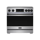 Gordon Ramsay by Thor Kitchen 36-Inch Professional Induction Range with Tilt Panel Touch Control in Stainless Steel with Black Trim (RSI36-BLK)