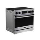 Gordon Ramsay by Thor Kitchen 36-Inch Professional Induction Range with Tilt Panel Touch Control in Stainless Steel with Black Trim (RSI36-BLK)