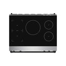 Gordon Ramsay by Thor Kitchen 36-Inch Professional Induction Range with Tilt Panel Touch Control in Stainless Steel with Black Trim (RSI36-BLK)