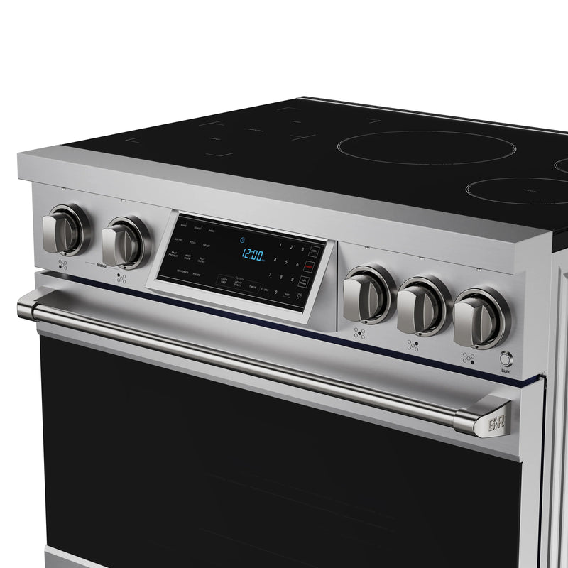 Thor Kitchen Gordon Ramsay 36-inch PRO Style Smooth Glass Top Induction Range in Stainless Steel (RSI36)