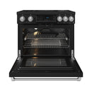Gordon Ramsay by Thor Kitchen 36-Inch Professional Induction Range with Tilt Panel Touch Control in Black and Stainless Steel (RSI36B-SS)