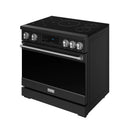 Gordon Ramsay by Thor Kitchen 36-Inch Professional Induction Range with Tilt Panel Touch Control in Black and Stainless Steel (RSI36B-SS)