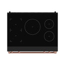 Gordon Ramsay by Thor Kitchen 36-Inch Professional Induction Range with Tilt Panel Touch Control in Black and Rose Gold (RSI36B-RSG)