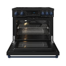 Gordon Ramsay by Thor Kitchen 36-Inch Professional Induction Range with Tilt Panel Touch Control in Black with Blue Trim (RSI36B-BLU)