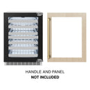 ZLINE 24-Inch Touchstone Dual Zone 44 Bottle Indoor/Outdoor Wine Cooler with Panel Ready Glass Door (RWDPO-24)