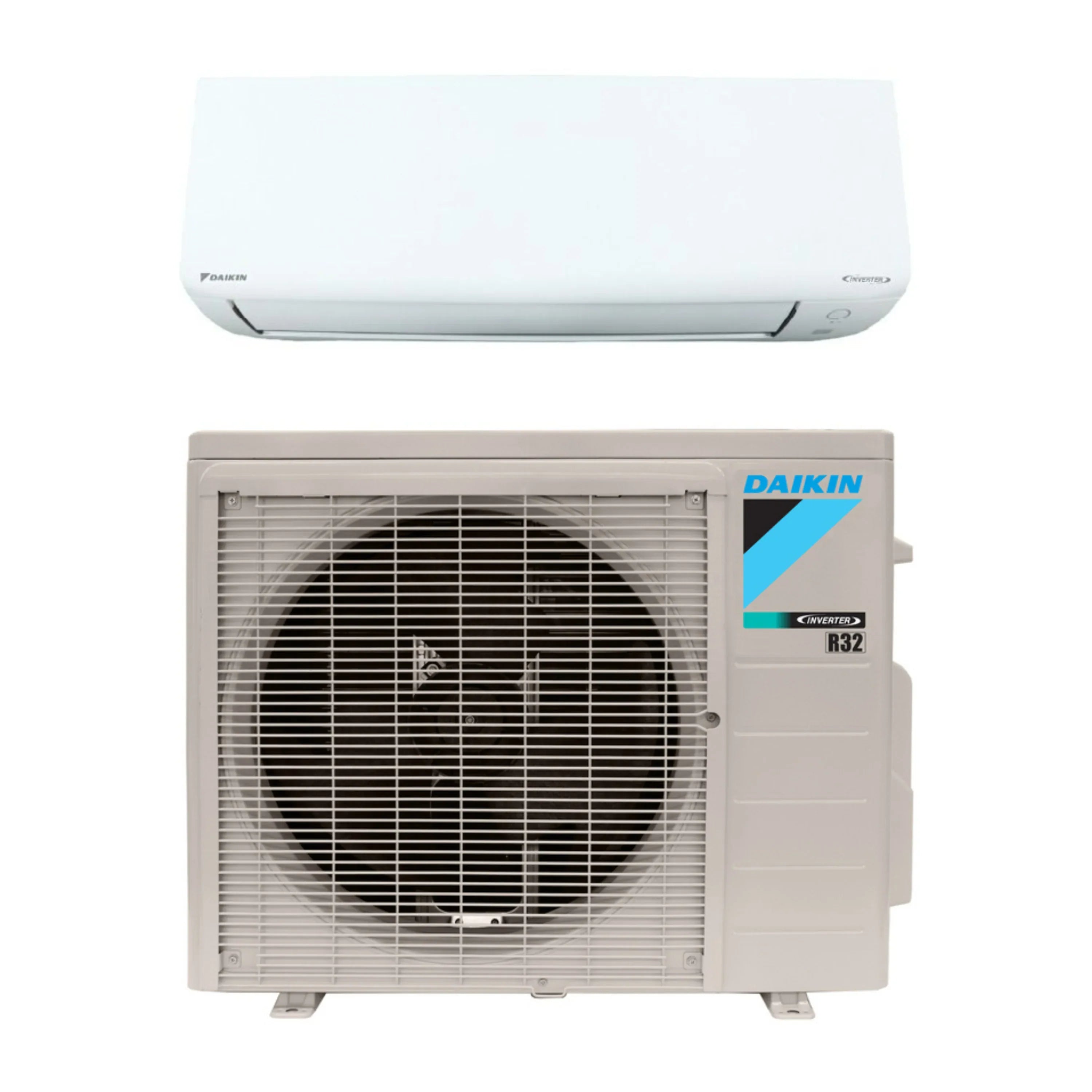 Daikin ductless mini split indoor and outdoor units, R32 outdoor unit